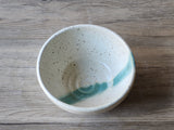 Ceramic noodle bowl high-fired artisan pottery