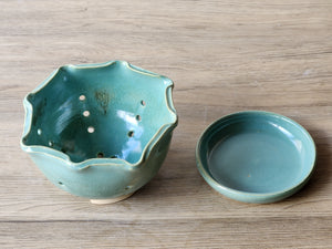 Handmade Pottery Berry Bowl with Saucer | Ceramics Melbourne