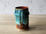 Handmade pottery beer stein inspired by Australia