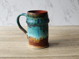 Large 500ml pottery mug for beer or coffee