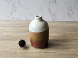 Durable high-fired stoneware oil bottle for everyday cooking
