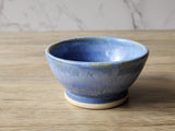 Rustic pottery condiment bowl high-fired and food safe
