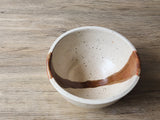 Modern rustic stoneware bowl 14.5cm wide 7.5cm tall