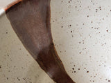 Close up of glaze on a Matching handmade breakfast bowl to pair with pasta bowls