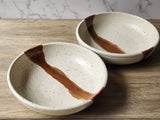 Handmade stoneware pasta bowl food safe microwave dishwasher safe