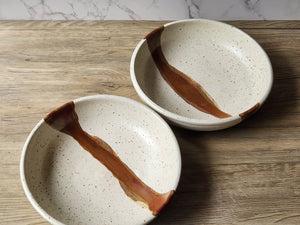 Durable artisan pasta bowl for noodles, risotto, or pasta dishes