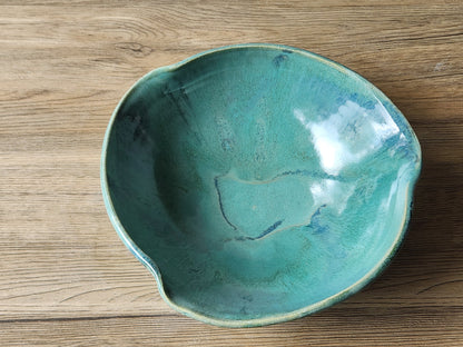 Artisan pottery fruit bowl durable high-fired stoneware