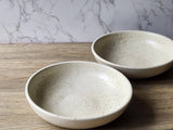 Modern rustic handmade ceramic pasta serving bowl