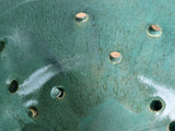 Green and blue glazed berry rinse bowl, handcrafted in Melbourne