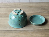 Durable high-fired stoneware berry bowl for fresh fruit