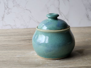 Handmade stoneware sugar bowl, perfect for tea or coffee