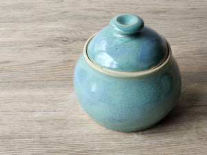 Functional pottery sugar jar, handcrafted in Australia