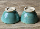 Small ceramic dipping bowl, handmade with subtle blue tones