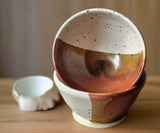 Small pottery bowl for sauces, spices, or condiments