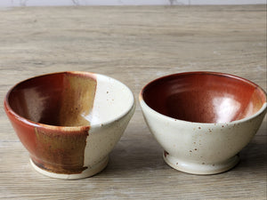 Handmade pottery spice bowl, food-safe stoneware