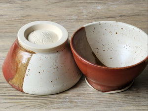 Functional handmade pottery bowl for dips or small servings