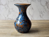 Ceramic flower vase with blue crystals – 19cm