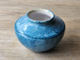 Handmade Blue Crystalline Vase | Unique Ceramic Pottery Jar | Australian Porcelain Home Decor