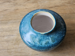 Blue porcelain vase for home decor