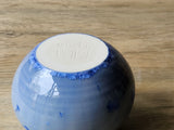 Artisan ceramic crystal glaze pot, 9.5cm wide 7.5cm tall
