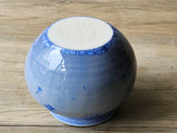 Handmade crystalline pottery bowl for home décor