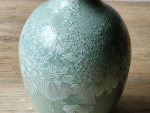 Close up of glaze on an Artisan handmade pottery vase Melbourne seller