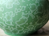 Crystalline glaze porcelain vase with narrow neck