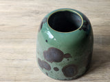 Melbourne handmade pottery art piece in green tones