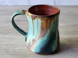 Handmade mug with Australian landscape-inspired glaze
