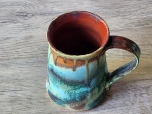 Australian handmade mug with earthy glaze tones