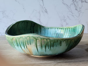Handmade serving bowl for fruit or salad