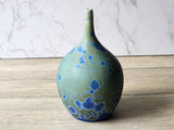 Handmade stoneware bud vase for display