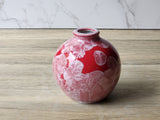 High-fired porcelain vase with intricate details