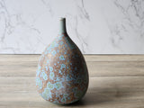 One-of-a-kind ceramic vase blue , green and earth tones made in our Melbourne studio.