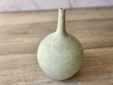 One of a kind matte crystalline ceramic bud vase