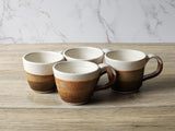 Handmade Ceramic Espresso Cup – 120ml Pottery Coffee Cup – Speckled Cream & Brown