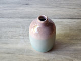 Handmade ceramic bud vase showing narrow opening, small handmade pottery vase Melbourne Australia