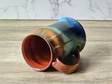 Artisan ceramic mug for coffee or tea, unique galaxy glaze, Melbourne made