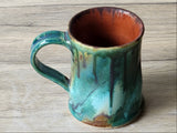 Australian handmade ceramic mug for coffee or tea, unique glaze finish
