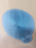 Blue crystalline glaze detail on handmade ceramic mug macro texture artisan pottery