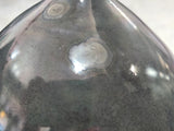 Detailed crystalline glaze texture on experimental ceramic vase