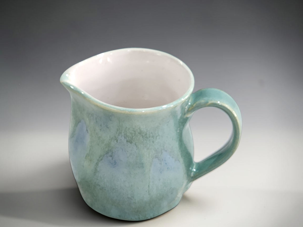Australian handmade pottery cream jug for coffee and tea