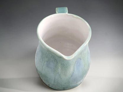Unique handmade pottery jug for milk, cream or sauces