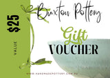 Buxton Pottery Gift Card - Buxton Pottery