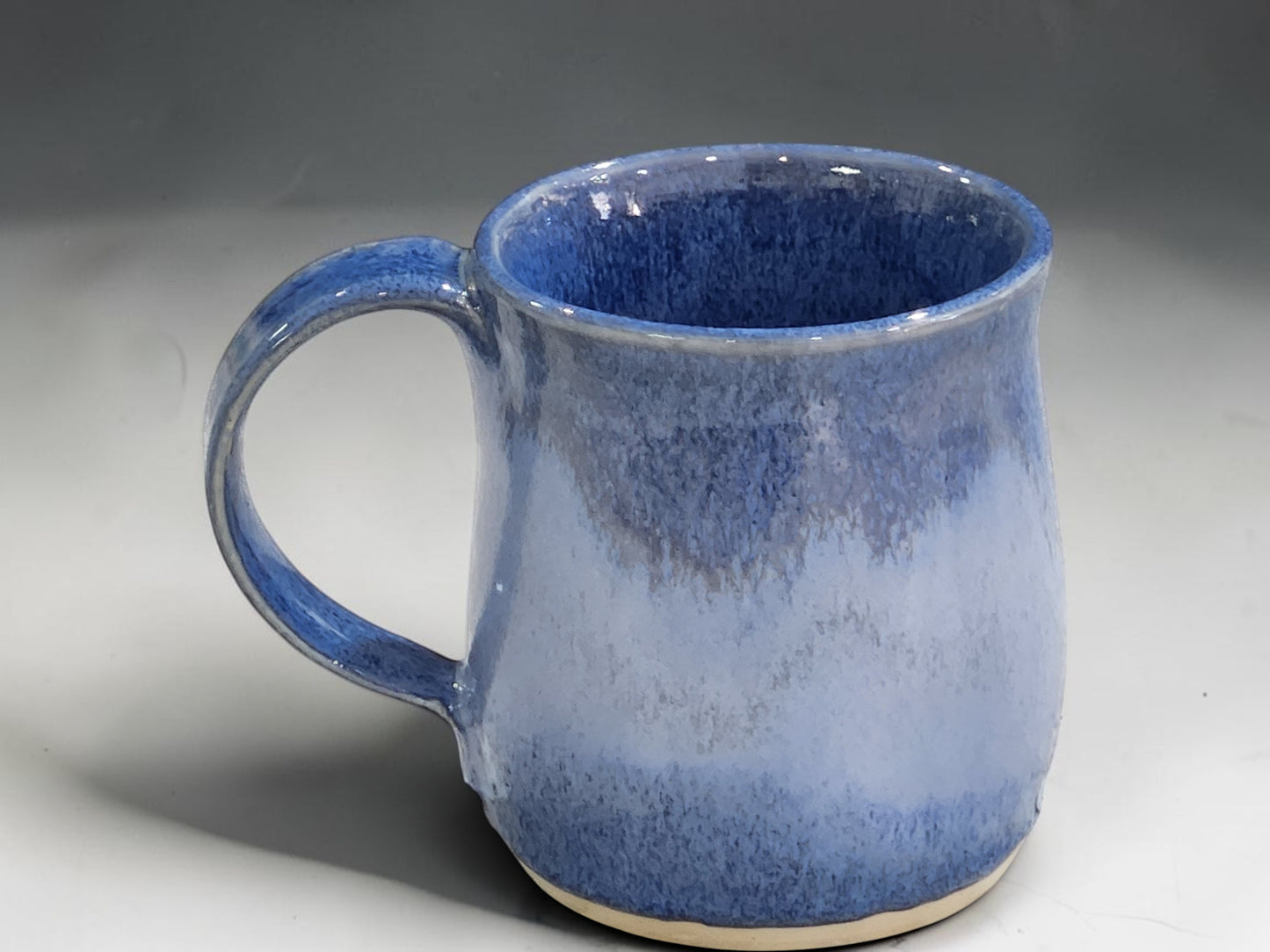 Unique blue ceramic mug handcrafted by Buxton Pottery Melbourne