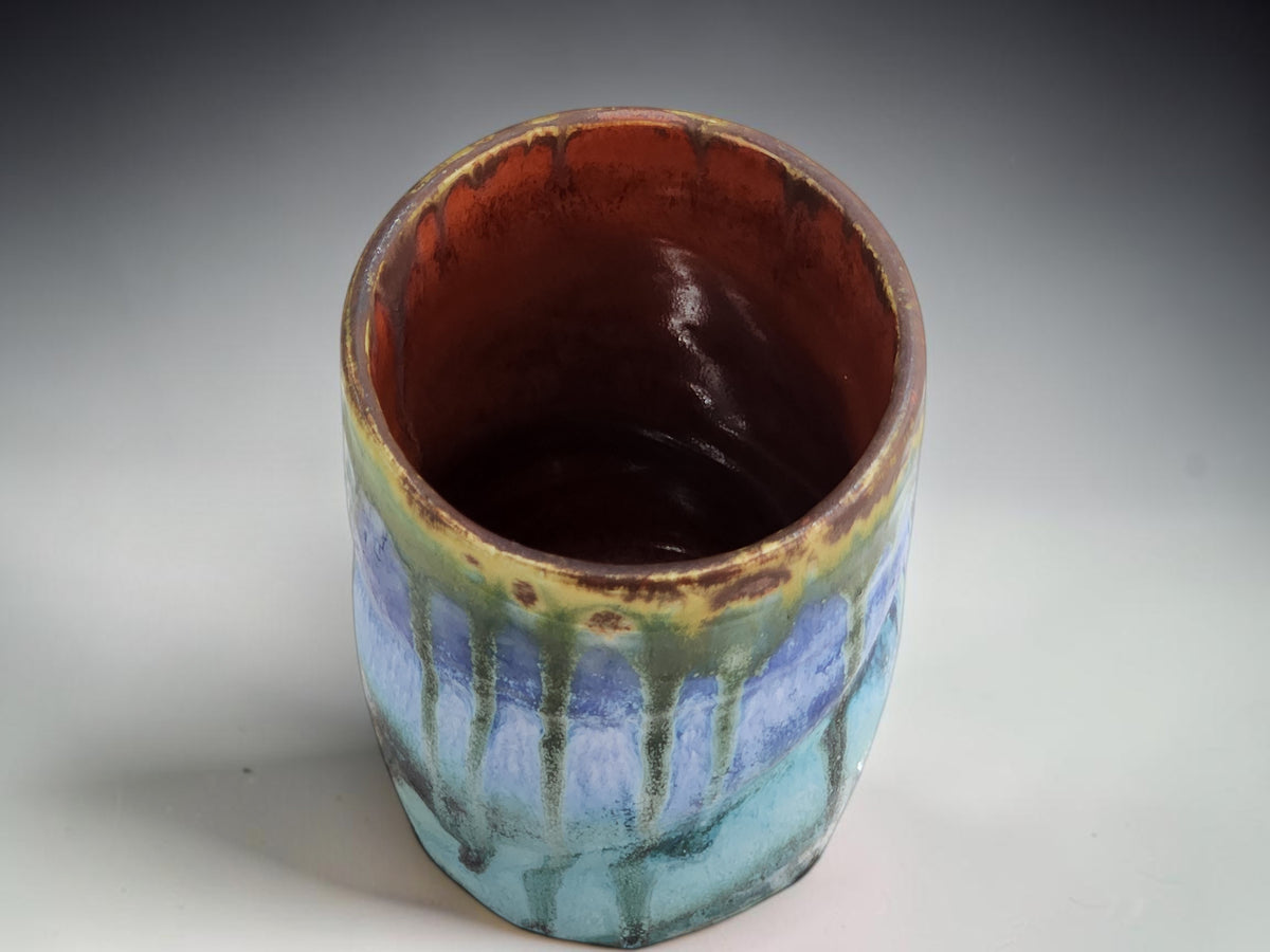 Handmade pottery tumbler from the Buxton Pottery Rustic Collection Melbourne Australia