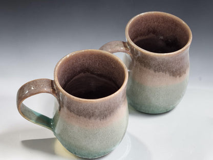 Blue Gum spearmint and oatmeal mugs from Buxton Pottery