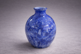Cobalt blue crystalline glazed bud vase, handmade ceramics, unique gift Australia