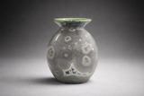 Handmade crystalline galaxy glaze vase, studio ceramics Melbourne Australia