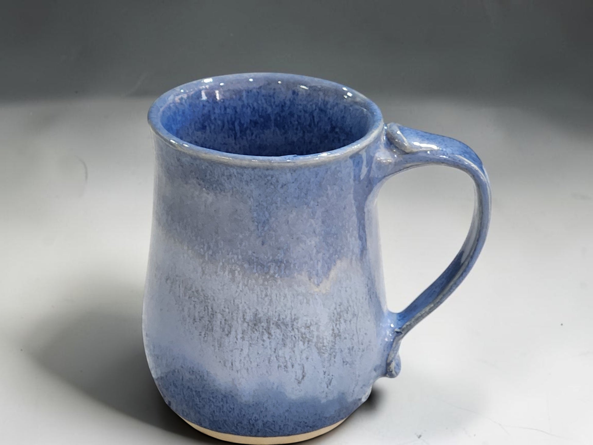 Unique blue ceramic mug handcrafted by Buxton Pottery Melbourne